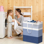 WOWBOX 2 Pack Laundry Baskets, Collapsible Dirty Clothes Laundry Hampers - Image 7