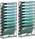 SUPEASY 11-Tier Wall File Organizer, Wall Mounted Mail Sorter, 2 Pack by SUPEASY