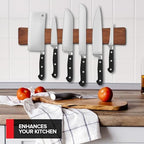 16 Inch Acacia Wood Magnetic Knife Holder with Multipurpose Use, Magnetic Knife Holders for Kitchen, Wooden Knife Rack, Magnet Strips for Knives & Metal Utensils, Tool Holder, Art Supply Organizer - Image 4