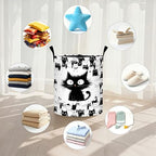 Cat Laundry Basket Storage Bin Foldable Laundry Hamper Clothes Storage Bucket Organizer 19.6x15.7 Inch For Laundry Room/Bedroom/Bathroom - Image 5