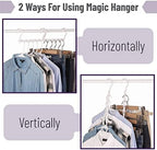 Mr. Pen- Space Saving Hangers, 8 pcs, 360° Rotating Hooks | Magic Cascading Hanger Organizer with 5 Enclosed Slots, Closet Organizers and Storage for Clothes - Image 4