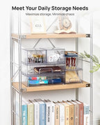 Vtopmart Clear Stackable Storage Drawers Set of 5, Plastic Organizer Bins - Image 3