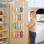 SWTYMIKI 4-Tier Water Bottle Organizer – Over the Door Stanley Cup Holder, Cup Organizer for Door or Wall Mount Option, Stanley Accessories for Pantry, Dorm, Office, RV Use, White - Image 3
