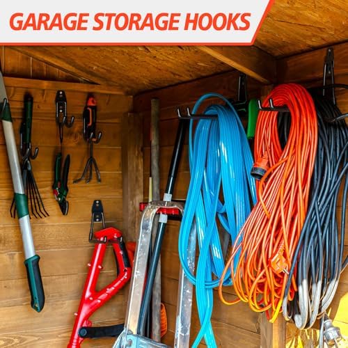 MKRUI 20-Pack Garage Hooks for Storage & Hanging Items, Save Space - Image 6