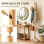 Wooden Coat Rack Freestanding - Image 2