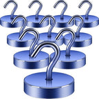 Neosmuk Magnetic Hooks Steel Tube Design for Cruise,100lb+ Navyblue,10 Pack by Neosmuk