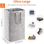 Lifewit 2 Pack Laundry Basket 80L Each, Collapsible Clothes Hamper with Reinforced Handles, Freestanding Waterproof Design for Bedroom and Laundry Room, Black 160L Total - Image 3