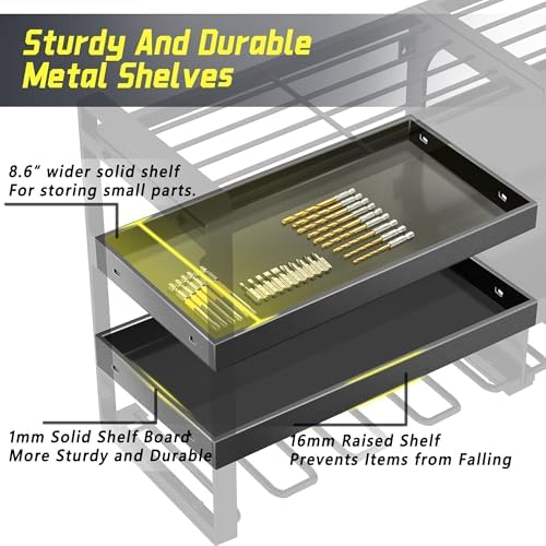 Power Tool Organizer Wall Mount,4 Layers Heavy Duty - Image 2