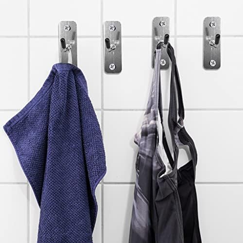 30pcs Wall Mounted Hook Heavy Duty Metal Single Hooks Home Storage Organizer Hanger Stainless Steel Hook Garage Hooks Tool for Garage Shop Retail Office Kitchen Store Display (2in/5cm) - Image 4