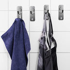 30pcs Wall Mounted Hook Heavy Duty Metal Single Hooks Home Storage Organizer Hanger Stainless Steel Hook Garage Hooks Tool for Garage Shop Retail Office Kitchen Store Display (2in/5cm) - Image 4