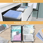 Clear Zipper Bags Resealable for Clothes, 3 Mil Thick 10x13 inch Large Plastic Mailers Travel for Clothing, 100 Pcs Self Seal Apparel Poly Bags for Sweaters, Jeans Shipping - Image 3