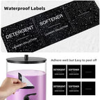 Glass Laundry Detergent Dispenser, 128 oz / 3.5L Fabric Softener Dispenser for Laundry Room Organization, Detergent Holder with Plastic Spigot (Black, 2 Pack) - Image 5