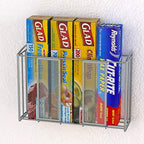 Simple Houseware Over Cabinet Door Mesh Organizer, Silver - Image 4