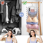4Pcs Tank Top Hangers Space Saving Hanger Organizer Bra Hangers Silver - Image 2