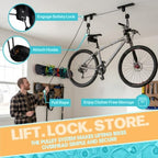 RAD Sportz Bicycle Hoist 2-Pack Quality Garage Storage Bike Lift with 100 lb Capacity Even Works as Ladder Lift Premium Quality - Image 6