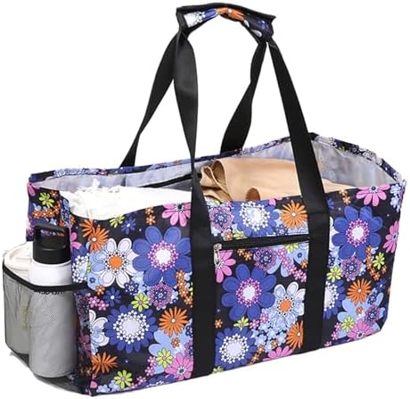 Extra Large Utility Tote Bag - Reusable Grocery Bags Foldable Heavy Duty by XINFULLWOL