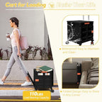 FELICON SELORSS Folding Utility Cart Portable Rolling Crate Handcart-Black - Image 4