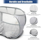 Collapsible Laundry Baskets, Upgrade Pop Up Laundry Hamper with Convenient Bags, Foldable Laundry Basket Mesh Light Weight, Easy to Carry Clothes Hampers for Laundry, Dorm, Toys, Travel 4 Pack - Image 5