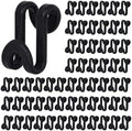 Hanger Hooks Space Saving, 60 PCS Clothes Hanger Connector Hooks | Closet Space Savers for Hanging Clothes, Black by HAKDAY