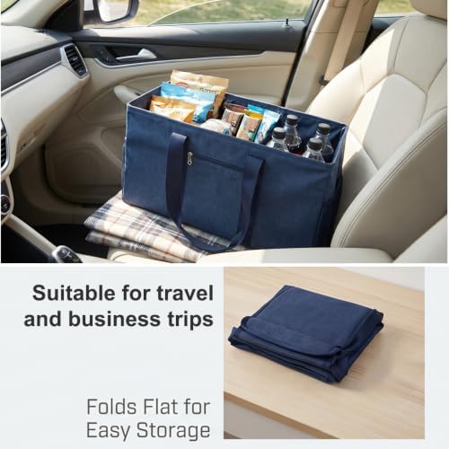 Extra Large Utility Tote Bag - Reusable Grocery Bags Foldable Heavy Duty - Image 7