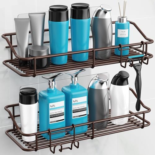 Nieifi Shower Caddy Adhesive, Shower Shelves, Shampoo Holder for Bathroom - Image 3
