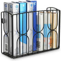 DEAYOU Kitchen Wrap Organizer Rack Wall Mount, Cabinet Door Storage Basket, Sturdy Metal Aluminum Foil Holder for Sandwich Bag, Wax Paper, Plastic Wrap, Food Bag, Cutting Boards, Black by DEAYOU
