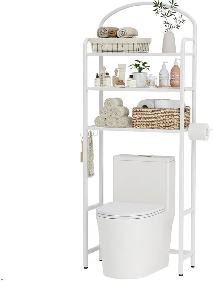 3 Tier Over The Toilet Storage Rack, Bathroom Organizer by Cerlyunzan