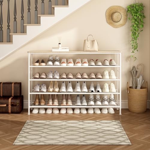 SUOERNUO 5 Tier Extra Long Shoe Rack Organizer Storage for Closet Entryway - Image 4