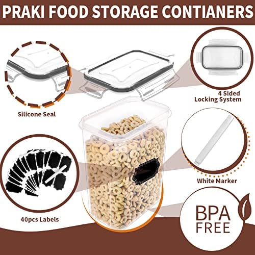 PRAKI Airtight Food Storage Containers Set with Lids - 24 PCS, BPA Free - Image 3