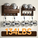Solid Wood Wall Mounted Coat Rack with Shelf & Drawer - Image 2