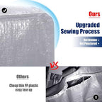 Cosy Family 8 Pack Heavy Duty Extra Large Moving Bags with Backpack Straps - Strong Handles & Zippers, Storage Totes For Space Saving, Fold Flat, Alternative to Moving Box (40 gal, Silver) - Image 3