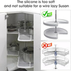 Lazy Susan Shelf Liner,Silicone Lazy Susan Liners for 28in Kitchen Turntables – Non-Slip and Heat-Resistant for Added Convenience 2PCS - Image 5