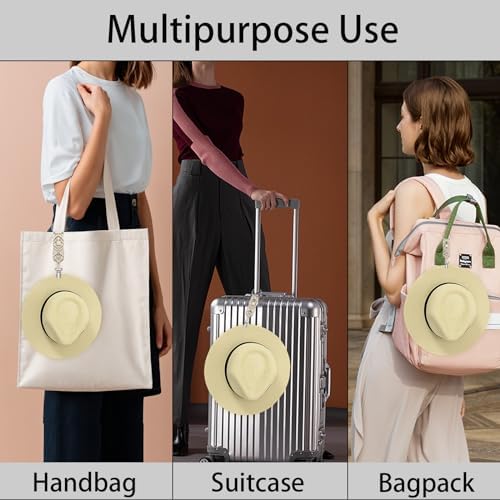 MEIXINZHI 3Pcs Cotton Hat Clips for Travel, Knitting Hat Clip for Bag Backpack Luggage, Beach Vacation Cruise Essentials - Image 4