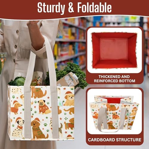 VENO 3 Pack Heavy Duty Reusable Grocery Shopping Bags Utility Tote - Image 5