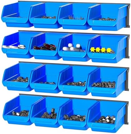 Ultrawall Wall Mounted Storage Bins, Plastic Hanging Storage Organizer Bins by UltrawallGarageToolsOrganizer