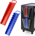 SWANLAKE 2-Piece Magnetic Wrench Organizer Toolbox Holder, SAE (1/4'' to 15/16''), Metric (6mm to 24mm) Ratchet Wrench Organizers, Total Hold 24 Slots Wrenches Holder for Tool Box by SWANLAKETOOLS