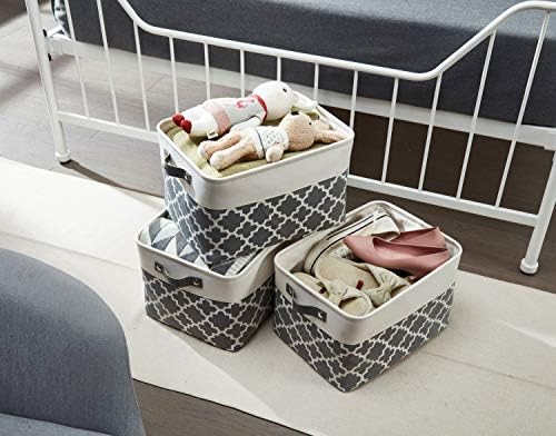DECOMOMO Storage Bins, Large Fabric Storage Baskets for Shelves 3 Pack - Image 6
