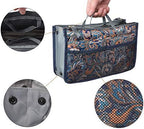Vercord Purse Organizer Insert for Handbags Bag Organizers Inside Tote Pocketbook Women Nurse Nylon 13 Pockets Splash Wave Large - Image 4