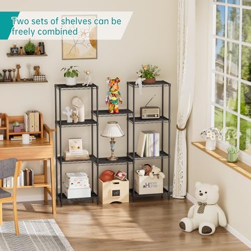 SINGAYE Metal Shelves Wire Shelving Storage Standing Adjustable Shelf Unit - Image 5