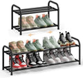 SONGMICS Expandable Shoe Rack, 2-Tier Shoe Organizer, Holds 4-8 Pairs by Unknown