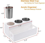 GFWARE Hair Tool Organizer with 3 Stainless Steel Cups, Cooling Hot Tools - Image 7