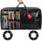 Moving Bags Heavy Duty,Extra Large Moving Bags for Travel/College Packing/Storage/Organization/Seasonal Clothes & Bedding Storage,Moving Supplies Bins,Compatible with Ikea Frakta Cart (Black,12Pcs) by Unknown