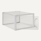 Amazon Basics Stackable and Foldable Clear Shoe Storage Organizer Box, Medium, 12-Pack - Image 3