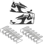 CiBiZi Shoe Slots Organizer 12Pack Metal Shoe Stackers for a Pair of Shoes Double Layer Shoe Holder Shoe Storage Closet Organizers Shoe Space Saver Organizador de Zapatos Black by CiBiZiUS