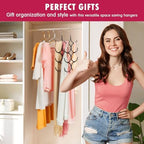 DOIOWN Tank Top Hanger,4 Pack Space Saving Hangers Bra Camisole Hanger,Small Closet Organizers and Storage for Dorm & Apartment Holds Camisoles,Bras,Scarfs,Ties,Belts - Image 7