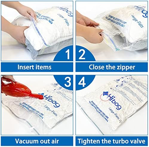 Vacuum Storage Bags, Space Saver Vacuum Seal Storage Bags 35-Pack Sealer Bags for Clothes, Clothing, Bedding, Comforter, Blanket (35C) | Various Size, Airtight Triple Seal, Save 80% Space, Hand Pump, Work with Vacuum, Double Zip, Reusable, Easy to Use - Image 2