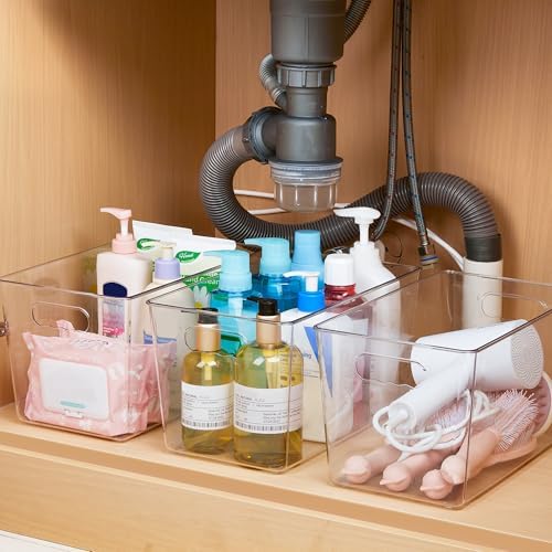 YIHONG 10 Pack Clear Storage Bins, Pantry Organizer Bins with Handle, XL - Image 7