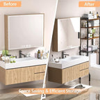 Aduanbang 4 Tier Over The Toilet Storage Rack, Bathroom Organizer Shelf with Basket, Adjustable Shelves, Freestanding Space Saver for Small Bathrooms - Image 4