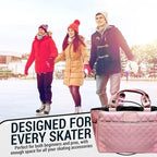 Kami-So Ice Skate Bag Tote | Skate Bag Organizer with Multi-purpose Pockets | Ideal for Water Bottle, Gloves & Accessories - Image 6
