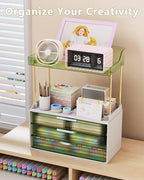 Anylady Bathroom Organizers and Storage, Makeup Organizer (Sturdy Durable Attractive), Ideal for Vanity, Countertop, Counter, Perfume, Skincare, Cabinet, Cosmetic, Dresser Organizer (Green) - Image 4